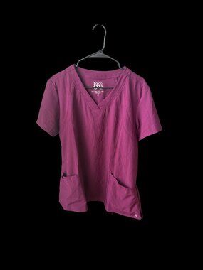 BARCO ONE – Women’s Racer Top, V-Neck Medical Scrub Top w/ 4 Pockets XL